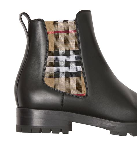 burberry vintage check chelsea boots